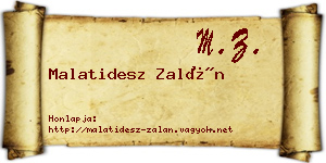 Malatidesz Zalán névjegykártya